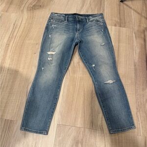 Joe's Jeans Light Blue Distressed Straight Leg Jeans